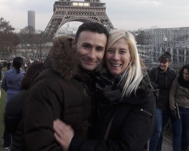 Francesca Canessa con Fabrizio Boccafogli (foto FB)